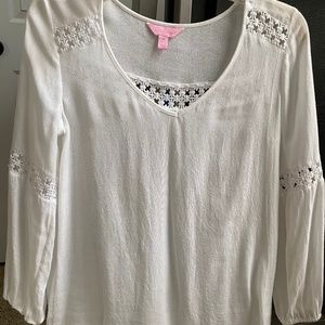 Lily Pulitzer White Top size XS